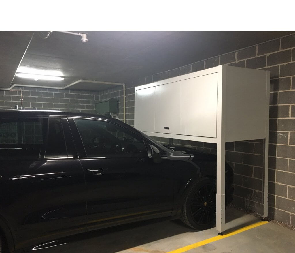 Basement box with car underneath